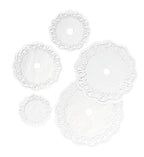 Schneider Set de dentelles rondes pour gâteaux 4 x 100 pièces, blanc