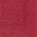 Papstar 50 serviettes ROYAL Collection pliage 1/4 40 cm x 40 cm bordeaux Ornaments
