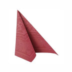 Papstar 50 serviettes ROYAL Collection pliage 1/4 40 cm x 40 cm bordeaux Ornaments
