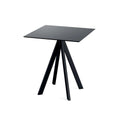 Feros Infinity Terrassentisch Schwarz gestell + Schwarz HPL 70 x 70 cm