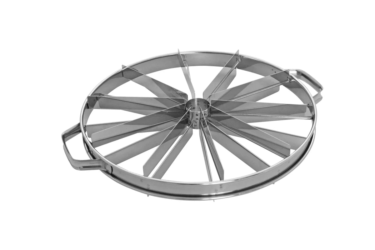 Diviseur à gâteau Schneider en acier inoxydable double face, 10/12 parts