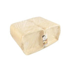 Papstar boîtes menu avec couvercle rabattable, EPS non compartimentées 75x225x22 beige laminé - 50 pcs.
