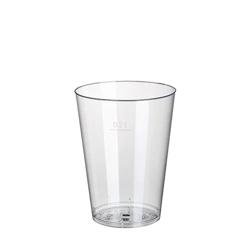 Papstar 50 Trinkbecher, PS 0,2 l Ø 7,5 cm x H: 9,7 cm glasklar