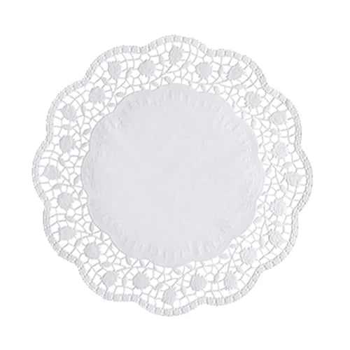 Papstar 100 dentelles à gâteau rondes Ø 28 cm blanches