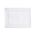 Papstar 100 papiers dentelés carrés 34 cm x 26 cm blanc