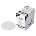 Papstar 500 napperons anti-gouttes ronds Ø 8,5 cm blancs
