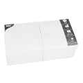 Papstar 250 serviettes, 3 plis, pliage 1/4 33 cm x 33 cm blanches
