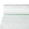 Papstar nappe en papier damassé 25 m x 1 m blanc