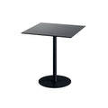 Feros Urban Terrassentisch Schwarz gestell + Schwarz HPL 70 x 70 cm