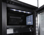 Gastro-Cool DC130 Getränkekühlschrank Slim ECO STAR 150 Liter schwarz/schwarz, LED, super sparmsam