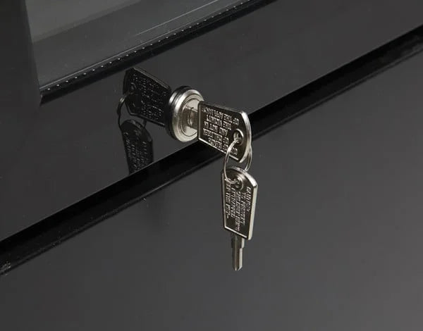 Gastro-Cool DC130 Getränkekühlschrank Slim ECO STAR 150 Liter schwarz/schwarz, LED, super sparmsam
