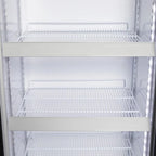 Gastro-Cool DC280 Getränkekühlschrank 229 Liter mit Werbedisplay schwarz/weiß, LED