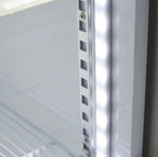 Gastro-Cool DC280 Getränkekühlschrank 229 Liter mit Werbedisplay schwarz/weiß, LED