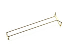 Rail porte-verre 40 cm, laitonné