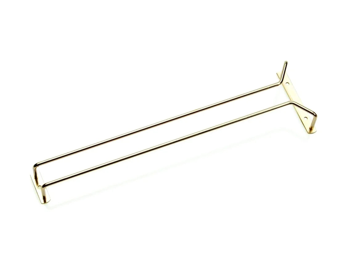 Rail porte-verre 40 cm, laitonné