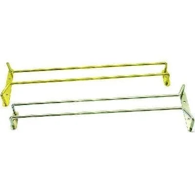 Rail porte-verre 40 cm, laitonné