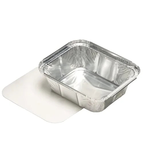 Papstar Alu-Schale inkl. Einlegedeckel, 11,4 x 14 x 4,2 cm, Füllinhalt: 500 ml - 25 Stk pro Packung
