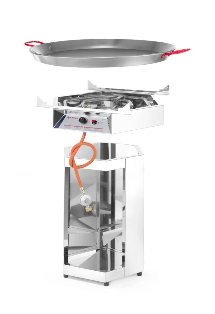 Fiësta 800  Grill à gaz avec poêle à paella 800 mm