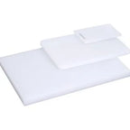 Planche à découper, blanche, longueur 75 cm, largeur 40 cm, épaisseur 4 cm