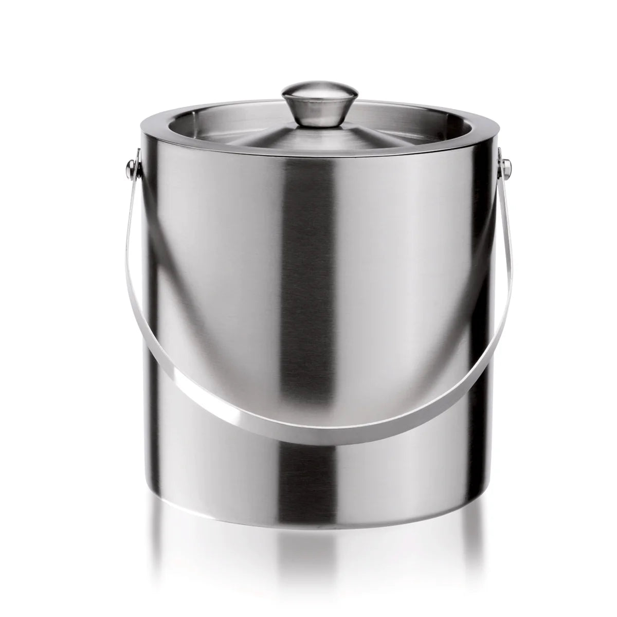 Seau à glace, 2,5 l, Ø 17 cm, double paroi, acier inox chrome-nickel