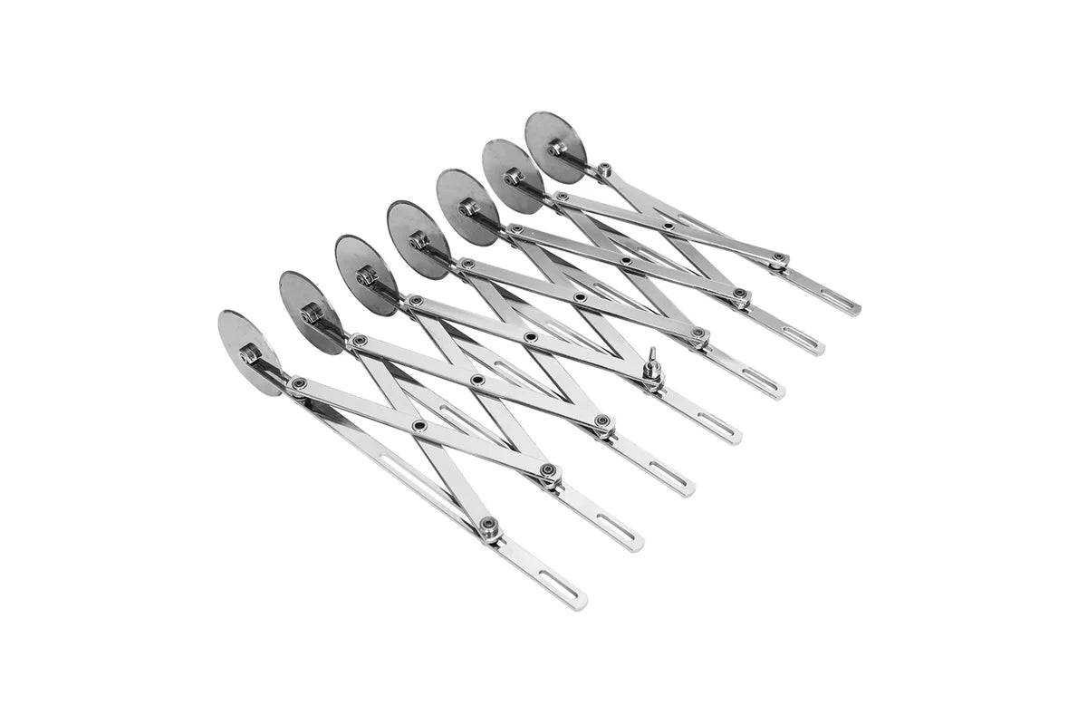 Coupe-pâte en inox Ruck-Zuck, 7 roulettes lisses