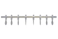 Coupe-pâte en inox Ruck-Zuck, 8 roulettes lisses