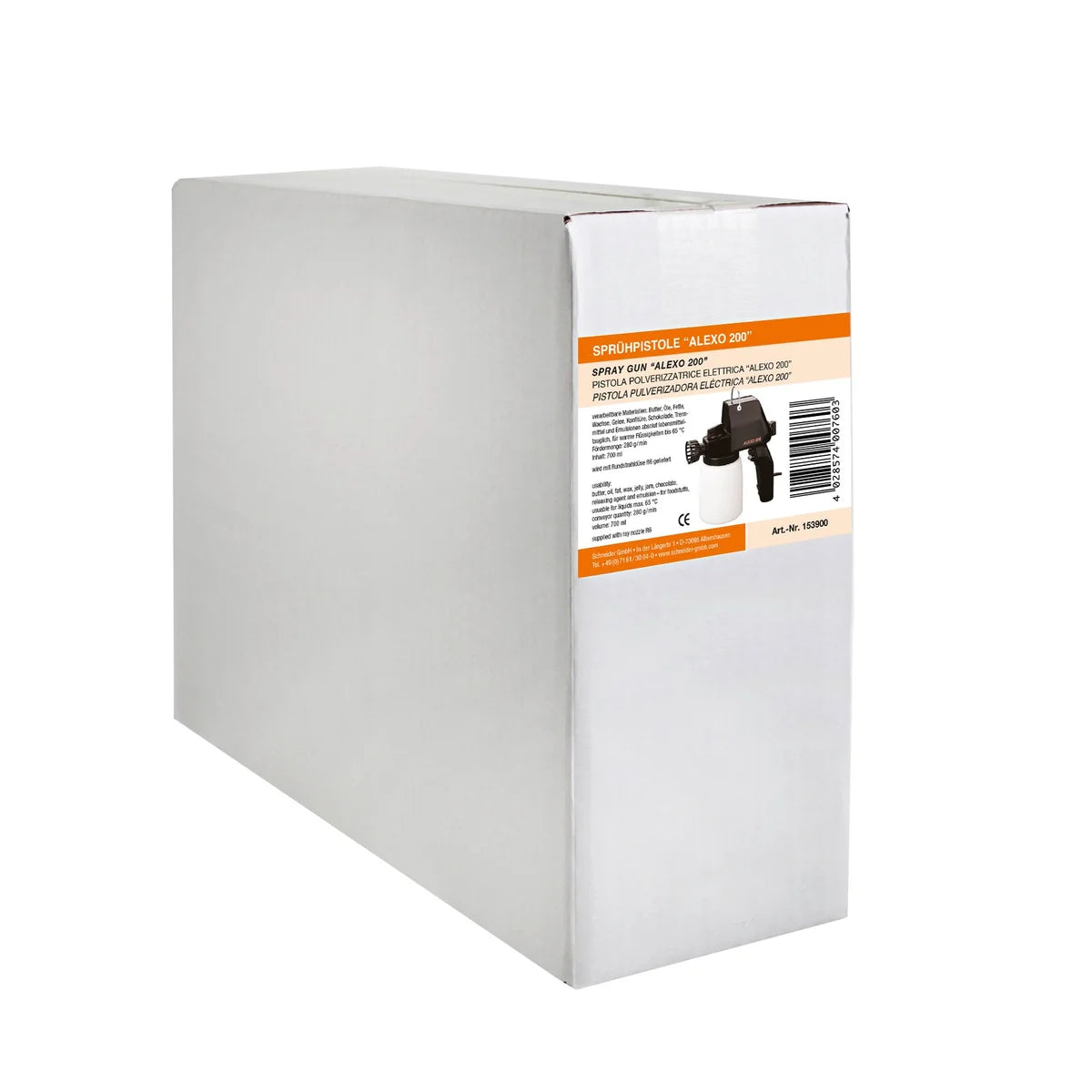 Schneider Alexo 200 Lebensmittelsprühpistole 60 W
