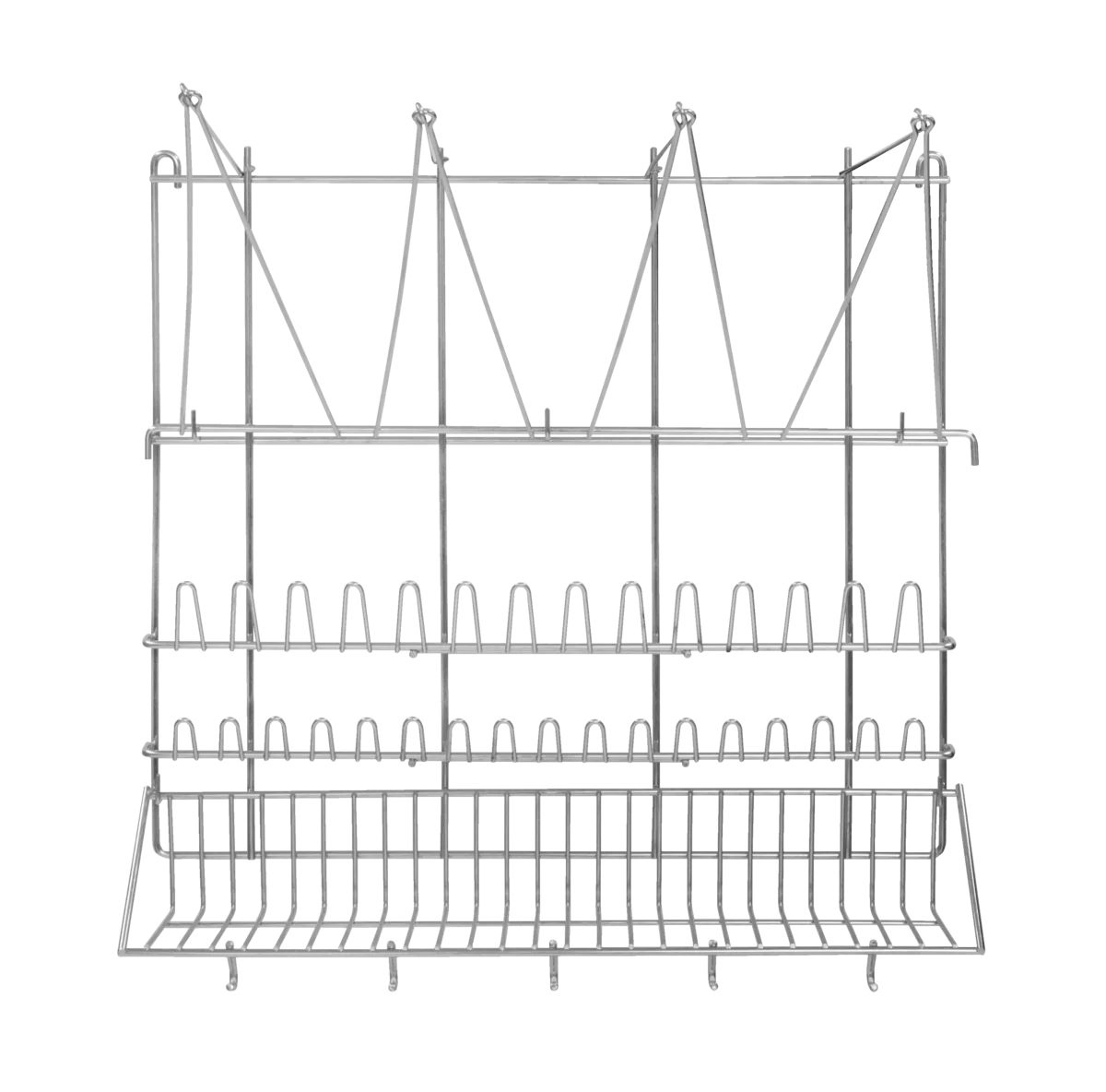 Schneider Edelstahl Spritzbeutel-Wandaufhänger 500 x 500 mm