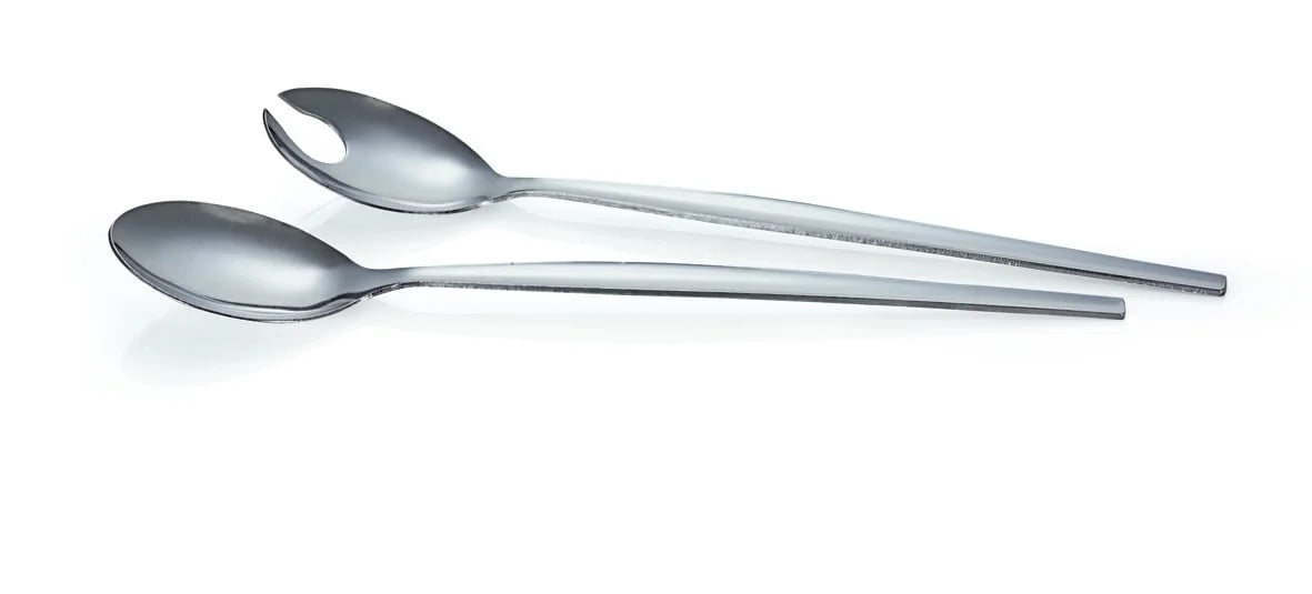 Couverts à salade en acier chromé 2 pièces