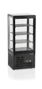 Tefcold Kühlvitrine Tischmodell UPD80-BLACK