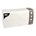 Papstar 500 serviettes, 1 pli, pliage 1/8 33 cm x 33 cm blanches