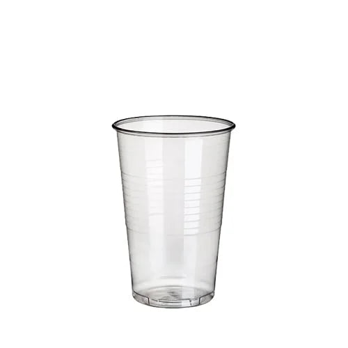 Papstar 100 Trinkbecher, PP 0,3 l Ø 7,8 cm x H: 11,3 cm transparent