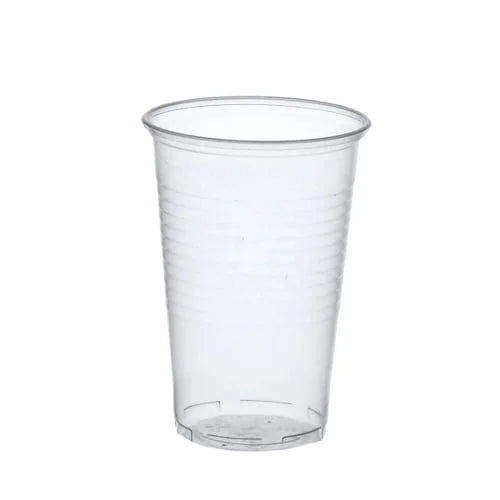 Papstar 50 Trinkbecher, PP 0,5 l Ø 9,5 cm x H: 13,7 cm transparent mit Schaumrand