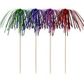 Papstar 100 Deko-Picker 15,5 cm farbig sortiert Feuerwerk