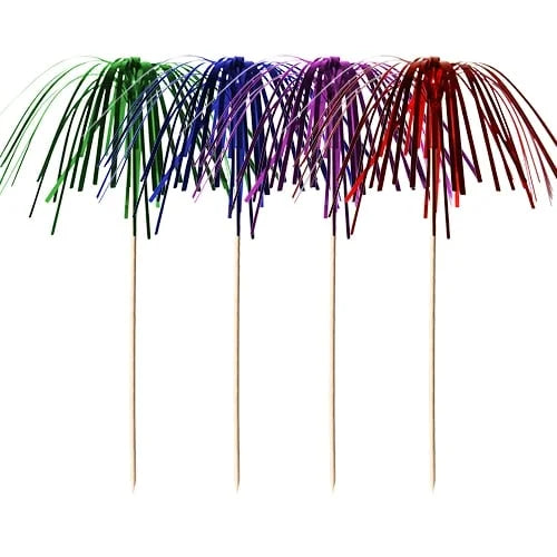 Papstar 100 Deko-Picker 15,5 cm farbig sortiert Feuerwerk