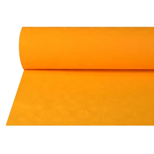 Papstar nappe en papier damassé 50 m x 1 m orange