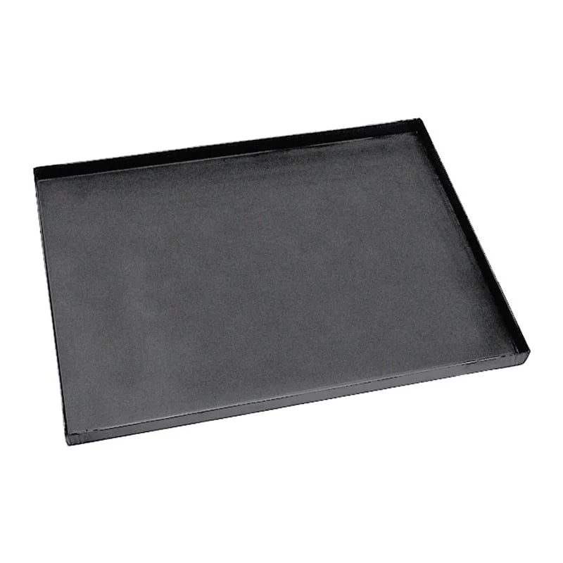 Plaque à pizza rectangulaire en tôle bleue 60x40x3cm LxPxH