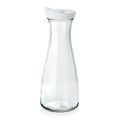 Carafe avec couvercle, 1,0 l, blanche, Ø 6,7 cm, verre