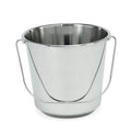 Seau - conception légère en acier chrome-nickel, volume 14 l