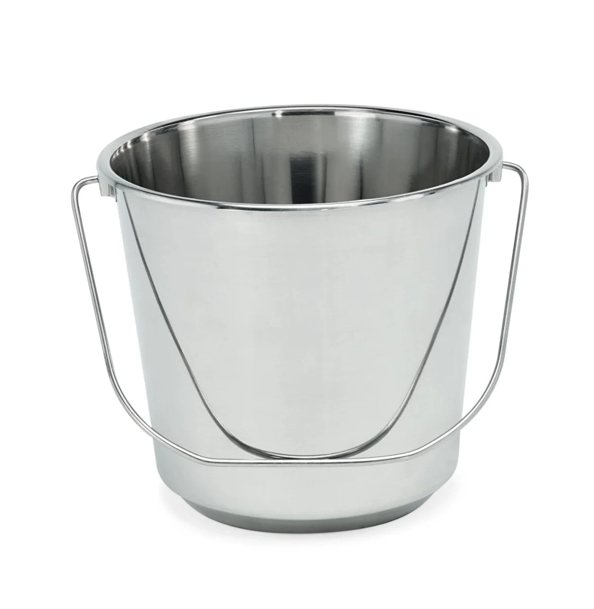 Seau - conception légère en acier chrome-nickel, volume 14 l