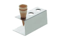 Schneider Porte-cornets à glace en inox 200 x 95 x 85 mm, 3 emplacements pour cornets