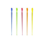 Papstar 500 Deko-Picker, PS 8 cm farbig sortiert Drop
