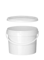 Seau en plastique avec couvercle, diamètre 220x(H)290mm 11,5 Litres