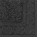 Papstar 50 serviettes ROYAL Collection pliage 1/4 40 cm x 40 cm noir Ornaments