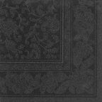 Papstar 50 serviettes ROYAL Collection pliage 1/4 40 cm x 40 cm noir Ornaments