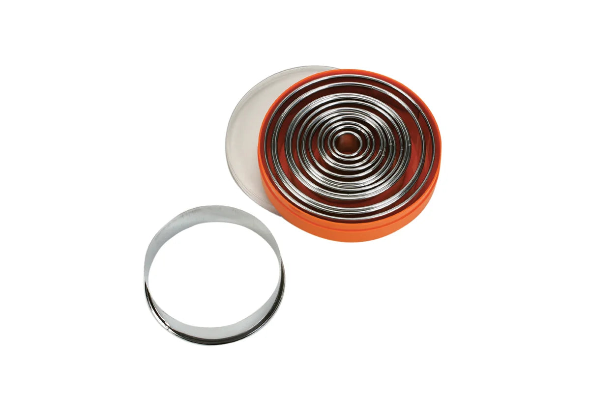 Schneider jeu d’emporte-pièces ronds et lisses en inox, 16 pièces