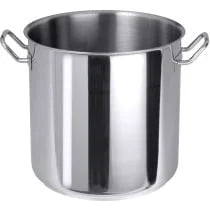 Série 2000 Faitout haut avec poignées en acier inoxydable, diamètre intérieur 24 cm, hauteur 25 cm, 10 litres