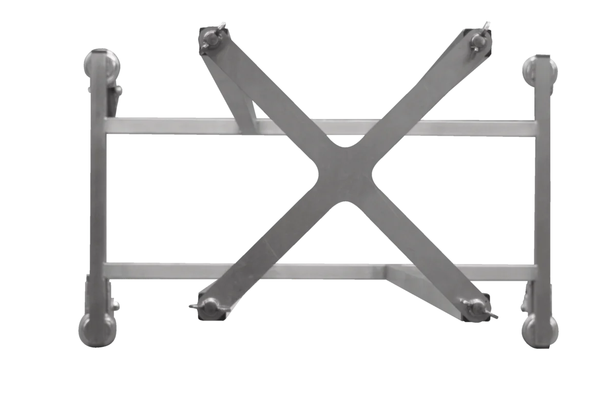 Chariot en inox Schneider pour châssis et cercles à gâteau 750 x 470 x 1503 mm