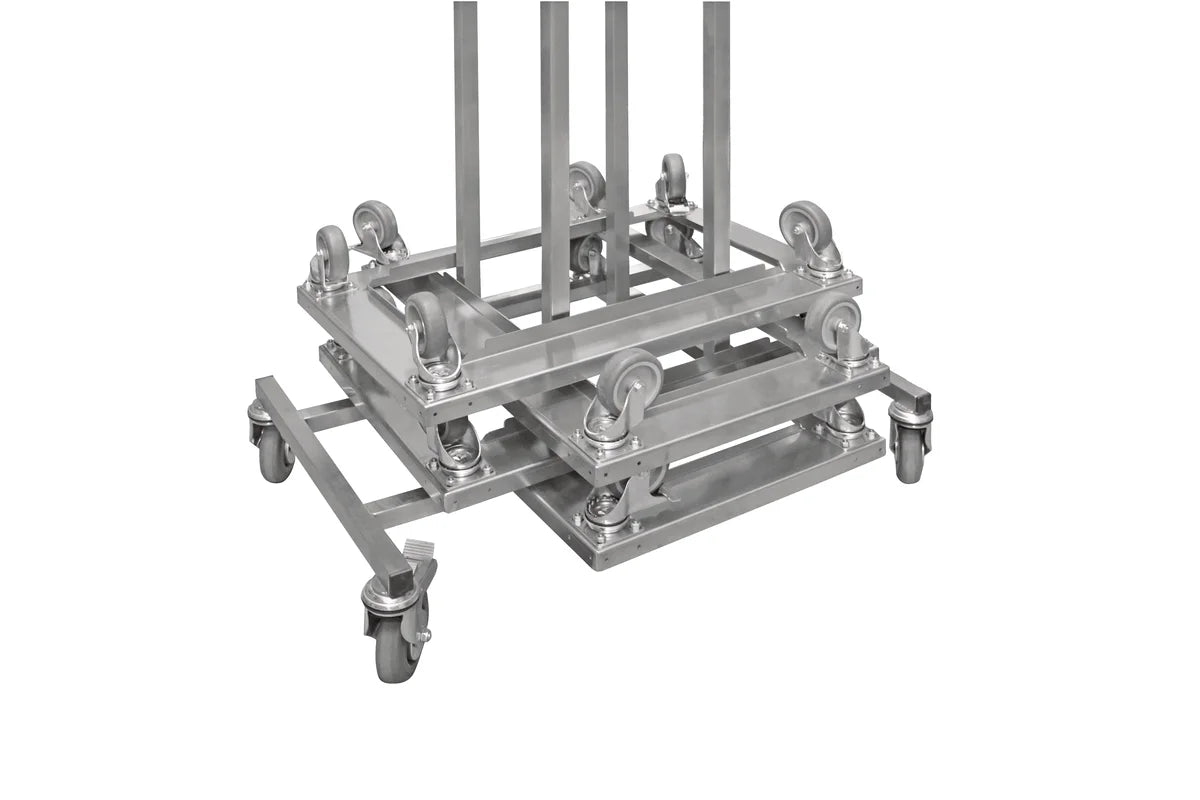 Chariot en inox Schneider pour châssis et cercles à gâteau 750 x 470 x 1503 mm