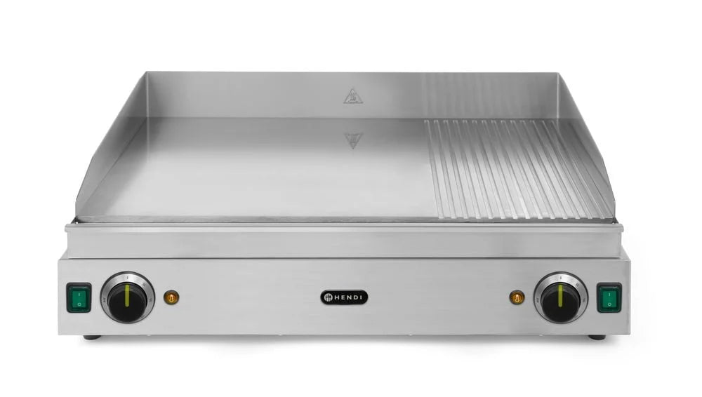 Grillplatte 230V, 75x51x26cm, Chromstahl